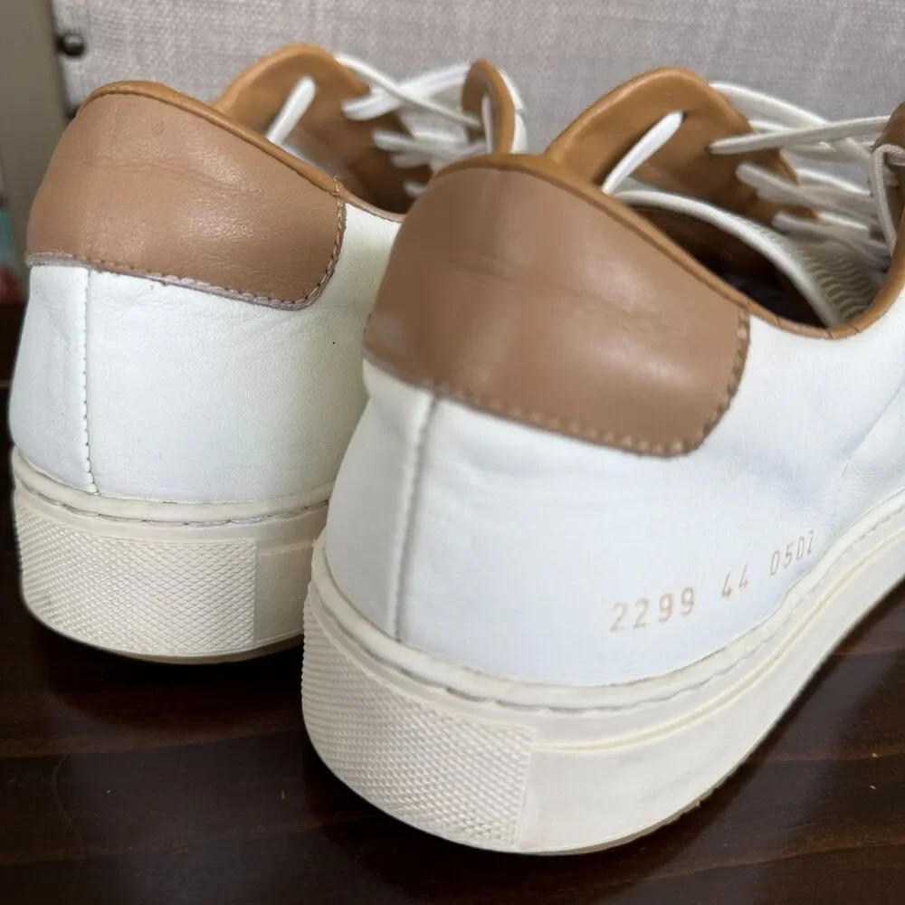 Common Projects Bball Low Sneakers White Leather Men's EU 44/US 11 Made in Italy